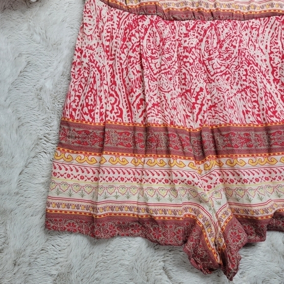 ✨️CL Lush Pink Multicolor Sleeveless Lightweight Romper Size S - Picture 7 of 15